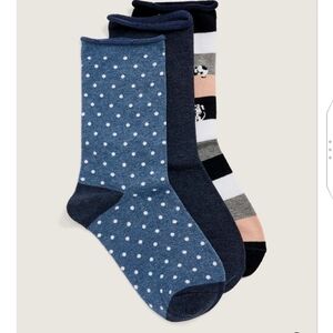 🆕 Cute Puppy & Variety Socks - 3 Pair Set